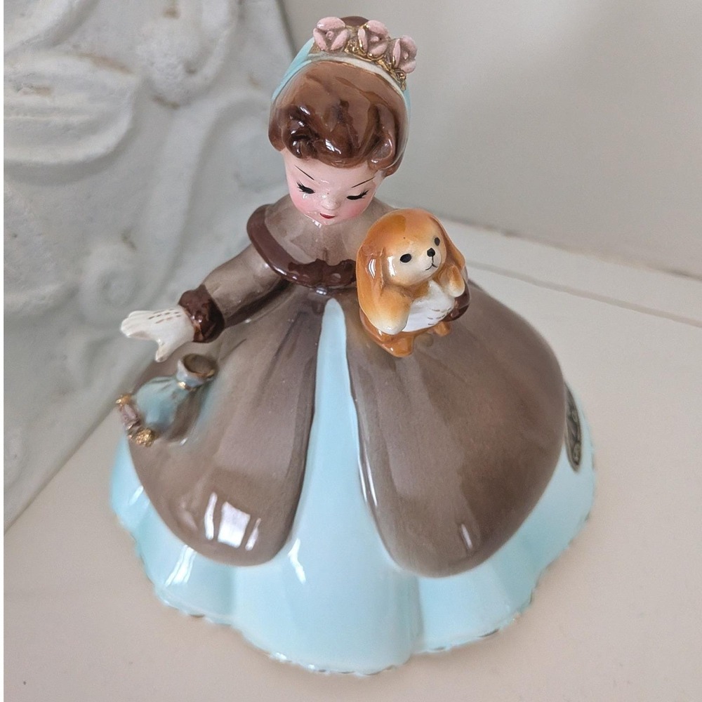 Rare Vintage Josef Originals Little Pet Series Girl with Puppy Dog Figurine - Picture 6 of 6